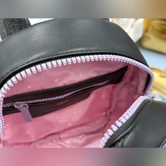 🆕 CHIARA FERRAGNI 🧿 NWOT Eye Star Mini Backpack, Black & Lilac - Picture 11 of 14